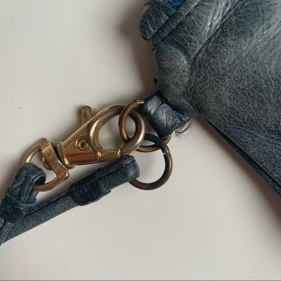 Tory Burch blue leather wristlet pouch - Picture 13 of 16